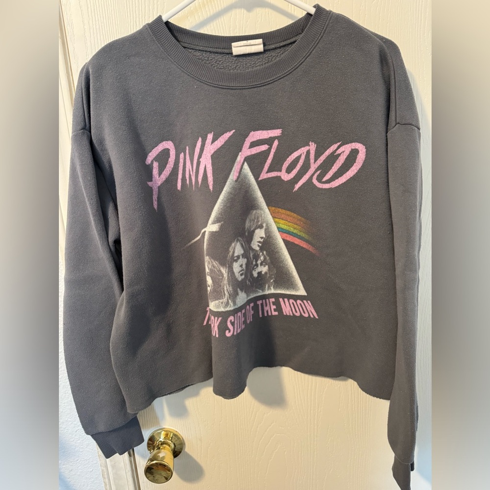 Pink Floyd women’s cropped sweatshirt - size small